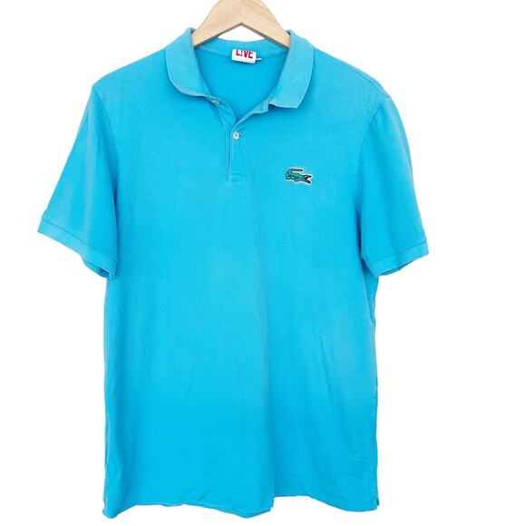 Lacoste Men's Aqua Polo Shirt - Picture 1 of 6